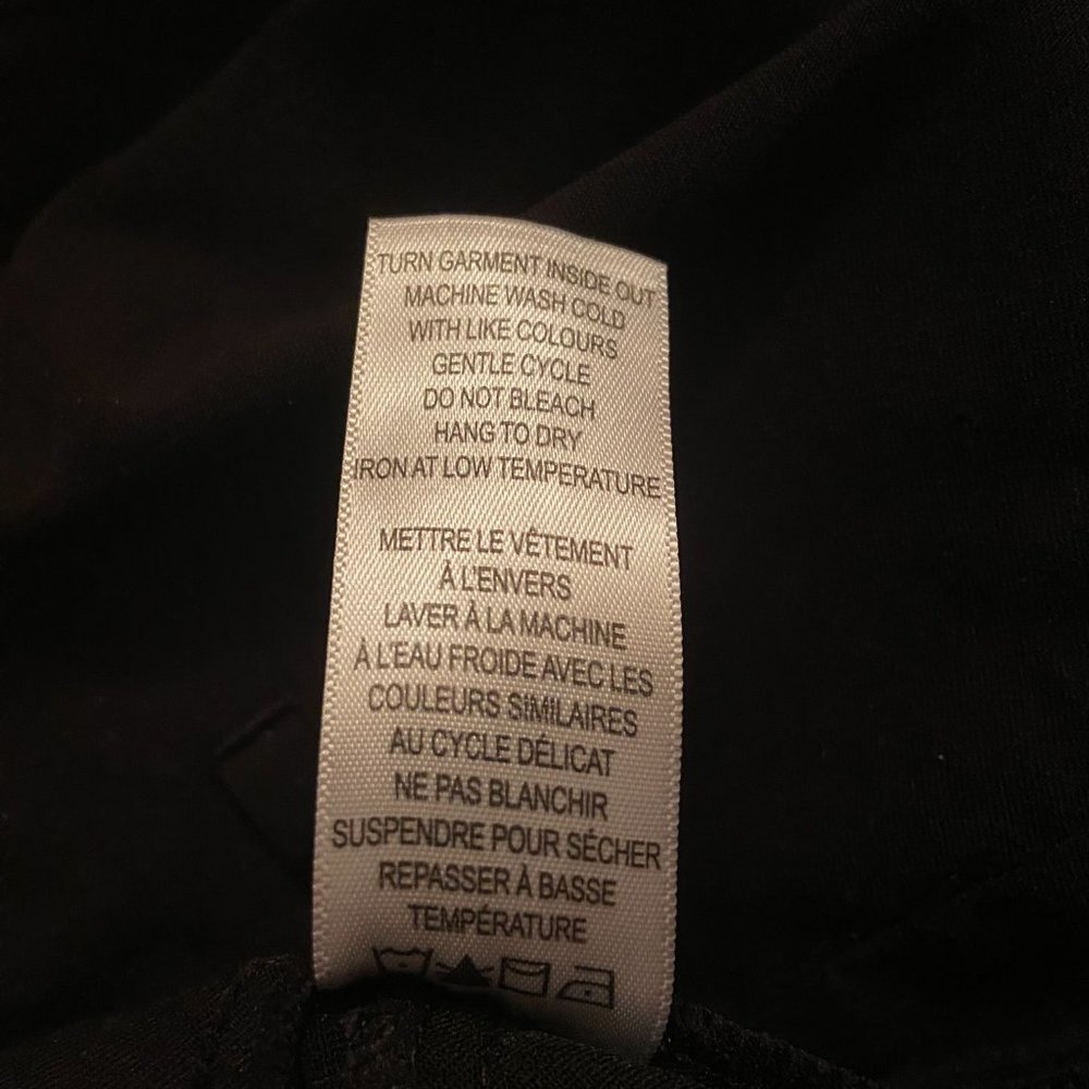 Ricki's Microtwill Slim Leg Black Pants Size 10 - Picture 8 of 11